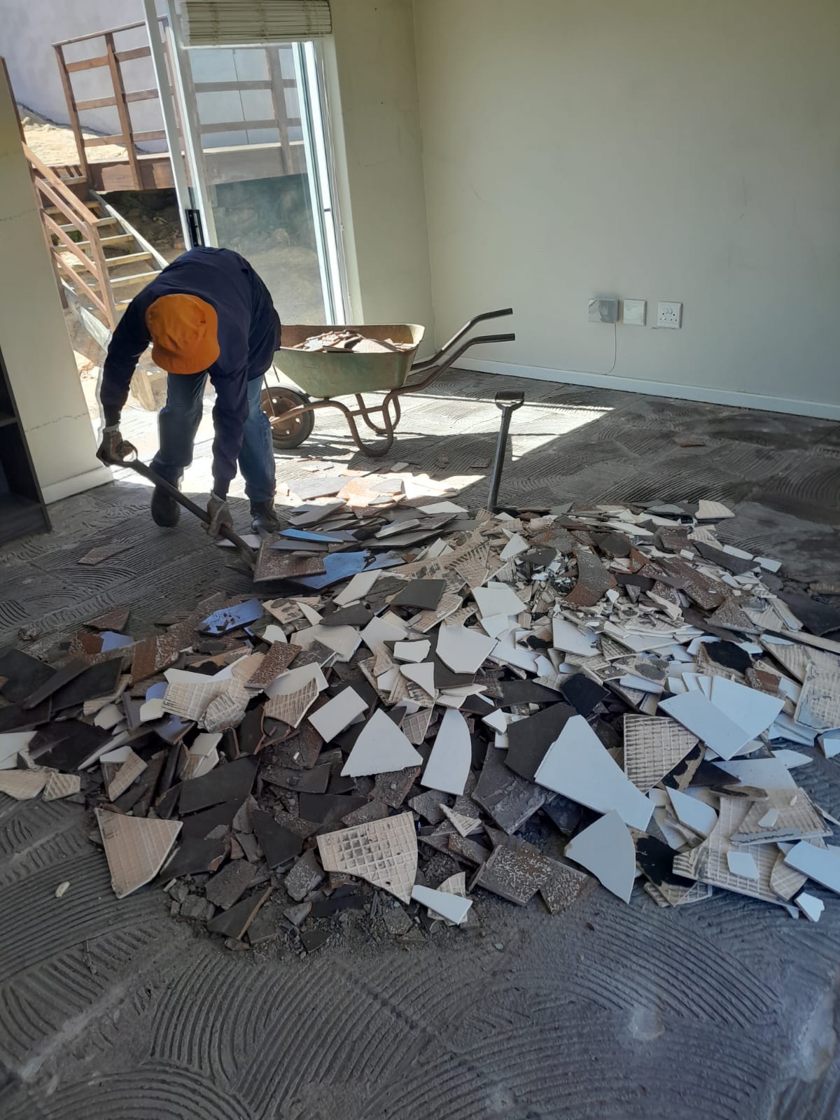 tiling rubble
