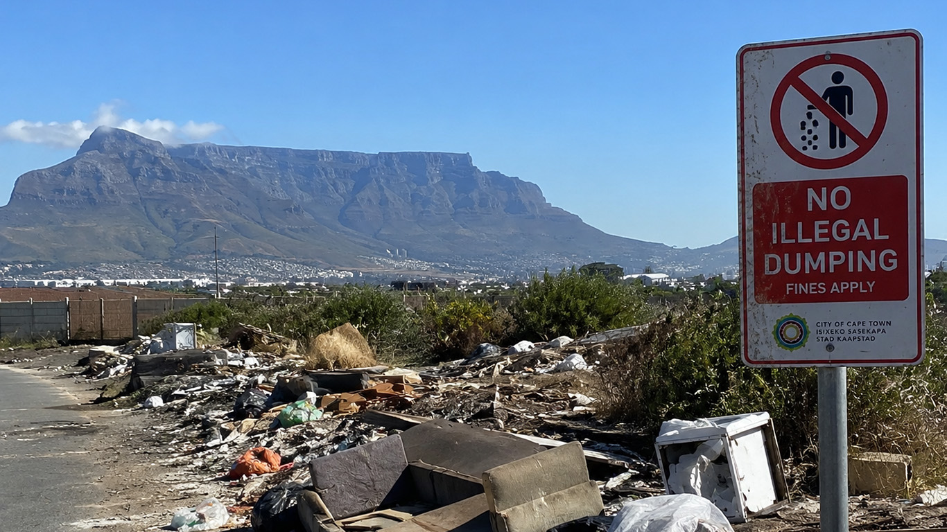 illegal dumping cape town